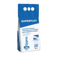 Шпатлевка Gyproc SuperFlot 5кг (для стыков ГКЛ без армир. ленты)