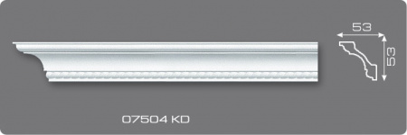 Плинтус потолочный 07504 KD 2 м R купить в каталоге интернет магазина СМИТ с доставкой по Улан-Удэ
