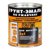 Эмаль Грунт 3 в 1 DALI красная RAL3001, 0,75л (6)