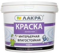Краска в/д Влагостойкая Лакра  6,5кг купить в каталоге интернет магазина СМИТ с доставкой по Улан-Удэ