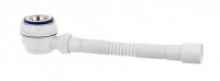 Сифон для душ. поддона с нерж. чашкой d70 мм и гибкой трубой  (1 1/2"- d40/50) 30986862