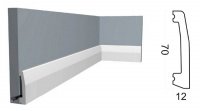 Плинтус напольный Kr008U/P 70*12*2000