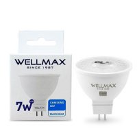 Лампа светодиодная  MR16 7W GU5.3 нейтральный белый свет WELLMAX 4К