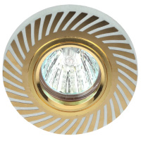 Светильник точечный DK LD39 WH/GD/1 MR16,белый/золото ЭРА