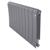 Радиатор биметал. Royal Thermo Infinity 500 10 секций Silver Satin 500/90 (1720 Вт)