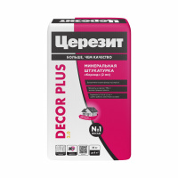 Штукатурка Церезит Dekor Plus 25кг  декоративная "Короед" 2,0 мм (48)
