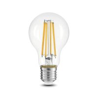 Лампа светодиодная шар A60 E27 15Вт теплый свет филамент (нитевидная) прозр.. General LOFT