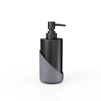 Дозатор для жидкого мыла настольный GRANIT DARK полирезин FOR-GRD021