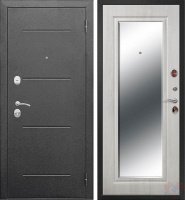Дверь мет. Гарда (Серебро) 7,5см 860*2050 "Л" Белый ясень, Зеркало фацет, Карат купить в каталоге интернет магазина СМИТ с доставкой по Улан-Удэ