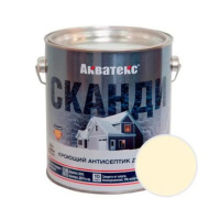 Антисептик кроющий акрил п/мат Акватекс СКАНДИ топленое молоко 2,5л (4)