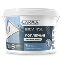 Декоративная штукатурка Лакра с эффектом "короеда" белая 15кг