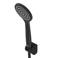Лейка для душа Damixa Comfort D0208000BL черная, шланг 1500, держатель