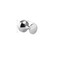 Крючок одинарный гвоздик, цвет ХРОМ GFmark 79117-C