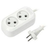 Удлинитель сетевой 2гн. 5м. без з/к 10A/2.2 кВт ПВС 2х1 ОНЛАЙТ (90505)