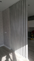 Интерьерная рейка МДФ Ривьера Дуб Санремо Белый 40*30*2700 купить в каталоге интернет магазина СМИТ с доставкой по Улан-Удэ