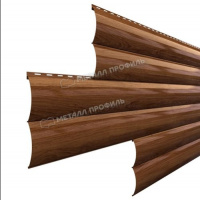 Сайдинг металл. Woodstock 0.356*4м ECOSTEEL Мореный дуб глянц. (0,5мм) Уц.