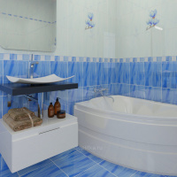 Плитка 25*35 Агата голубая низ (0,088 м2) купить в каталоге интернет магазина СМИТ с доставкой по Улан-Удэ