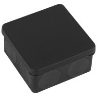 Коробка распр. ОП 100*100*50 IP67 (под гофру) KOR-100-100-50-9g-2MP-B HF черный прямой монтаж Эра (Б0062770)