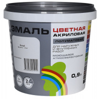 Эмаль акриловая Радуга графитовая 0.9л