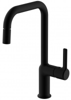 Смеситель для мойки VODA Column Black,G-излив, арт. CLM519B