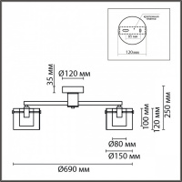 Люстра VERDI 6587/5C Е14 5*40W 220V купить в каталоге интернет магазина СМИТ с доставкой по Улан-Удэ