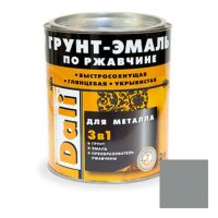 Эмаль Грунт 3 в 1 DALI серебристый алюминий RAL9006, 2л (3)