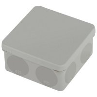 Коробка распр. ОП 80*80*40 IP67 (под гофру) KOR-80-80-40-9g-2MP HF серая прямой монтаж Эра (Б0060290)