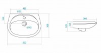 Тюльпан SANTEK "Бриз-50" с пьедесталом с отв. купить в каталоге интернет магазина СМИТ с доставкой по Улан-Удэ
