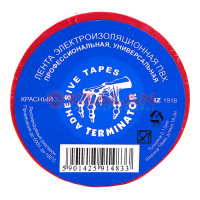 Изолента Terminator ПВХ IZ 1918R красная 19мм*18.3м