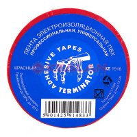 Изолента Terminator ПВХ IZ 1918R красная 19мм*18.3м