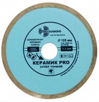 Диск алмазный 125*1,1*22.23мм Сплошной Керамик PRO супер тонкий Trio-Diamond (370125)