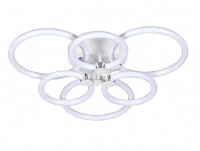 Люстра СТ2588/3+3 Белый+Хром LED 2*51W 3000К/6500К ПДУ