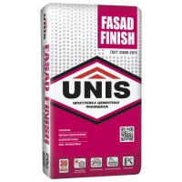Шпатлевка UNIS FASAD FINISH цементная 20кг белая (54)