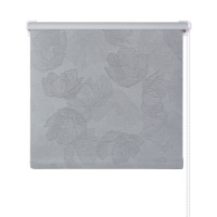 Рулонная штора 65*160 Блэкаут Флора Темно-серый (4690440391156)