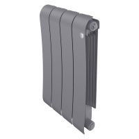 Радиатор биметал. Royal Thermo Infinity 500 4 секций Silver Satin 500/90 (688 Вт)