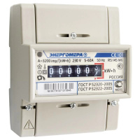 Счетчик 1ф. Энергомера CE101 R5.1 145 М6 5-60А универс.монтаж