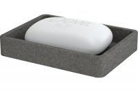 Мыльница настольная STONE BLACK полирезин