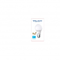 Лампа светодиодная  шар A60 9W Е27 нейтральный белый свет WELLMAX 4К купить в каталоге интернет магазина СМИТ с доставкой по Улан-Удэ