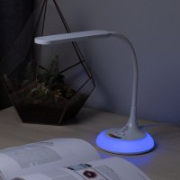 Светильник настольный с/д Эра NLED-481-10W-W с RGB ночником белый (Б0048591) купить в каталоге интернет магазина СМИТ с доставкой по Улан-Удэ