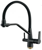 Смеситель для мойки ALOUTE A60613H-2,с гибким изливом,черный