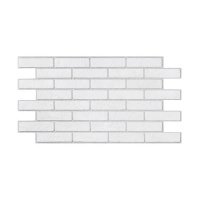 Панель ПВХ 0.96*0.48 Кирпич Жемчужный