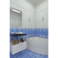 Бордюр 6,5*25 Агата голубая купить в каталоге интернет магазина СМИТ с доставкой по Улан-Удэ
