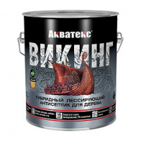 Антисептик лессирующий гибридный п/мат Акватекс Викинг белый 0,75л (6)