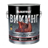 Антисептик лессирующий гибридный п/мат Акватекс Викинг белый 9л