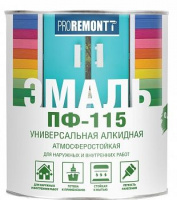 Эмаль ПФ-115  PROREMONTT 0,9 кг серая RAL7004 (10) купить в каталоге интернет магазина СМИТ с доставкой по Улан-Удэ