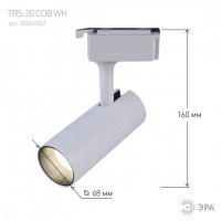 Трековый светильник однофазный Эра TR5-20 СОВ WH 20Вт 4000К белый (Б0049052) купить в каталоге интернет магазина СМИТ с доставкой по Улан-Удэ